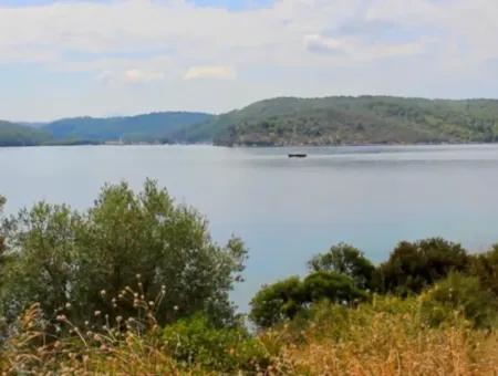 Die Zum Verkauf Stehende Insel Im Golf Von Gökova Im Bezirk Marmaris Hat Eine Grundstücksfläche Von 365000M2 Und Es Befindet Sich Ein Eingetragenes Haus Darin.